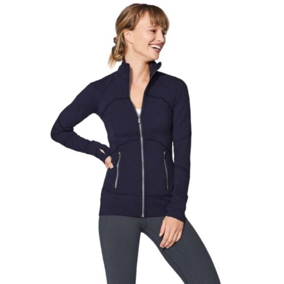 LULULEMON ATHLETICA Contour Jacket in Midnight Blue Size 6 - Picture 1 of 5